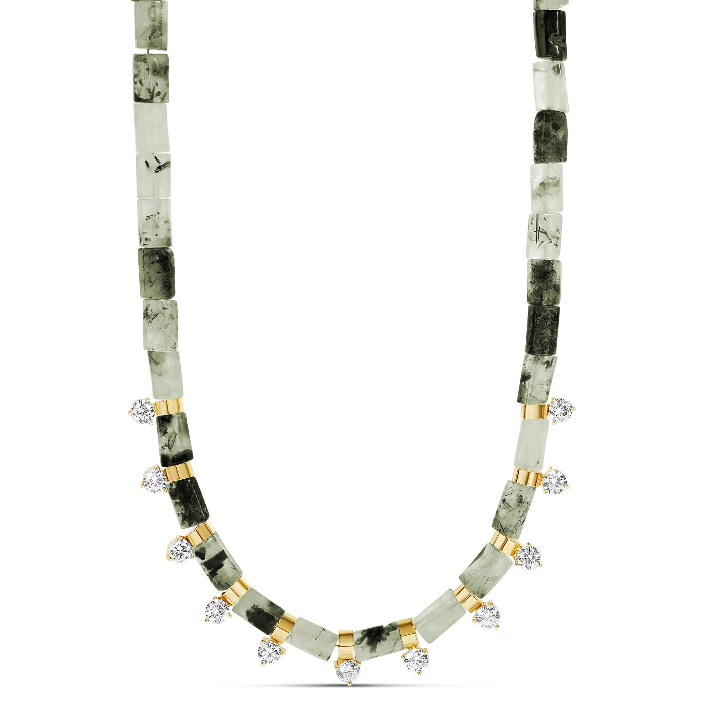 Collar Puka Dijes Brillantes