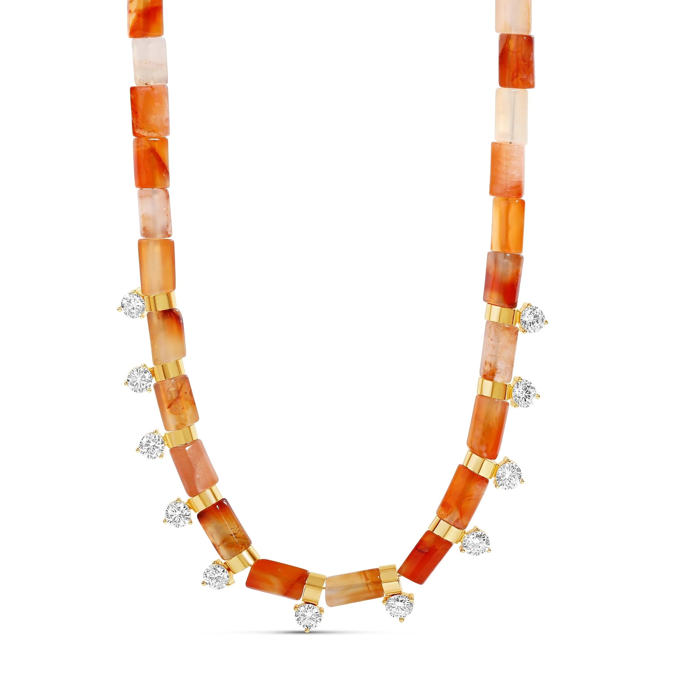 Collar Puka Dijes Brillantes