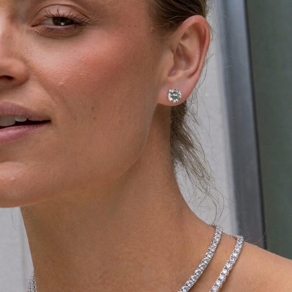 Aretes Plata Broquel