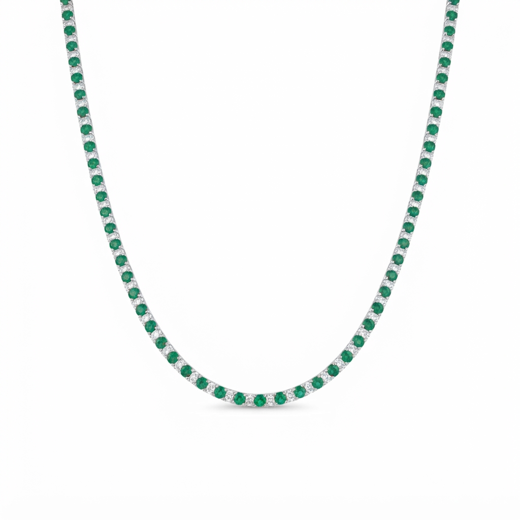 Riviera Plata 1 Zirconia 1 3.0 mm - Esmeralda