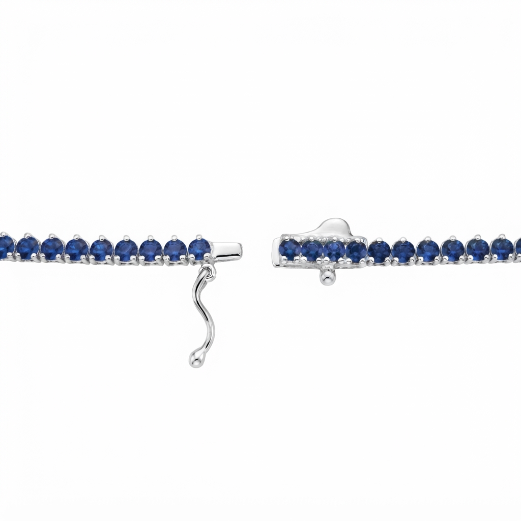 Riviera Picos Degradé Zirconia 7.5 mm - Plata / Rubí