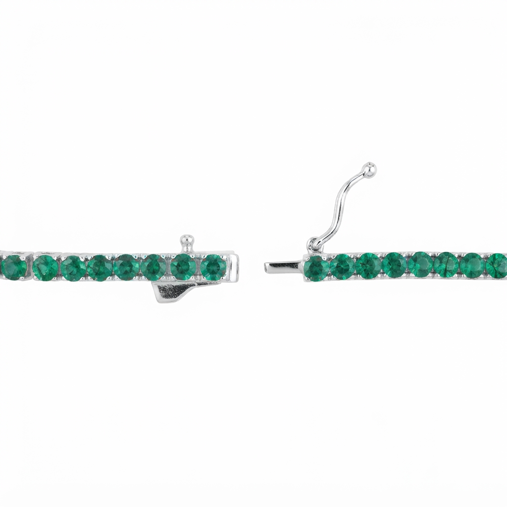 Pulsera Plata Black 2.5 mm | Esmeralda