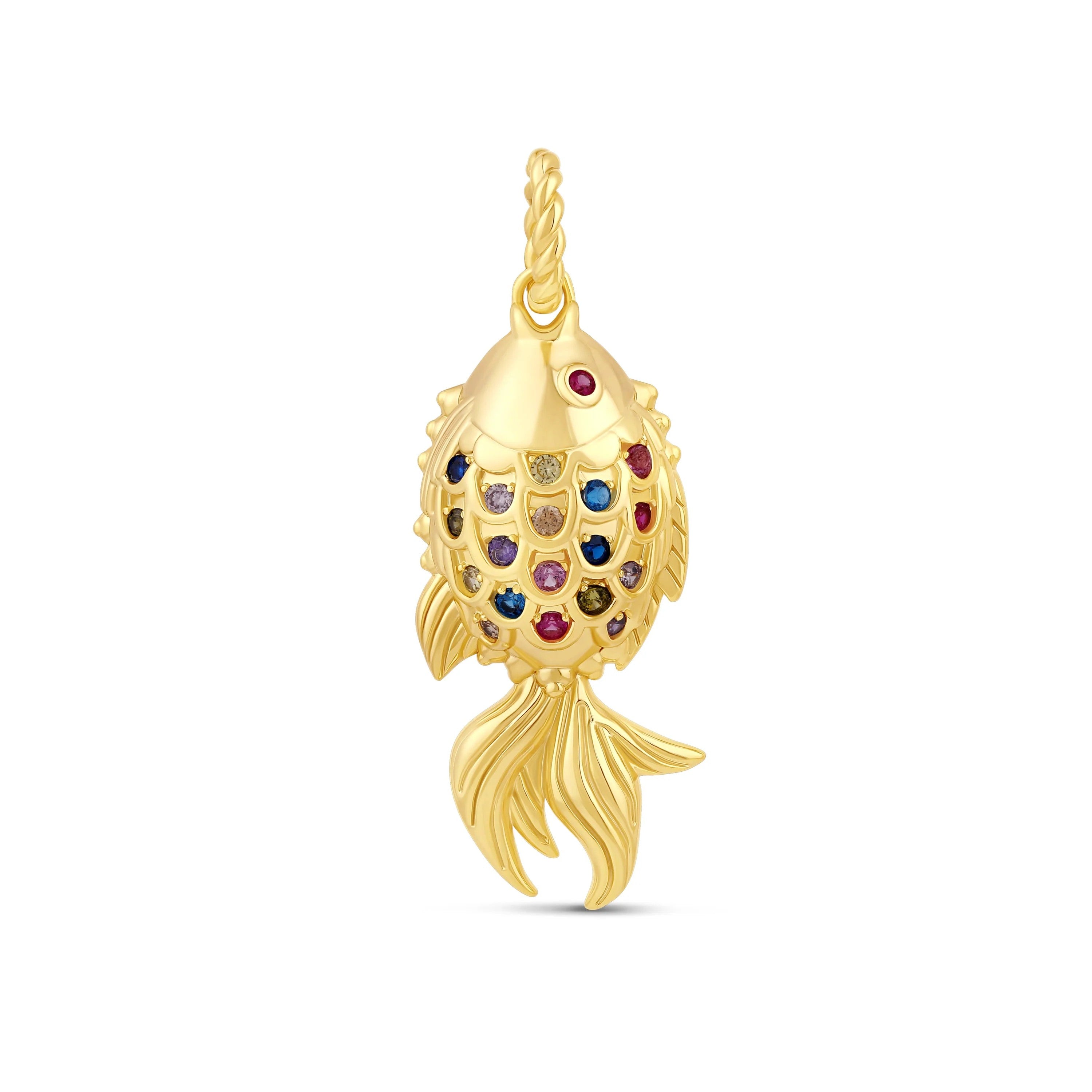 Dije Dorado Fortune Fish - Colores