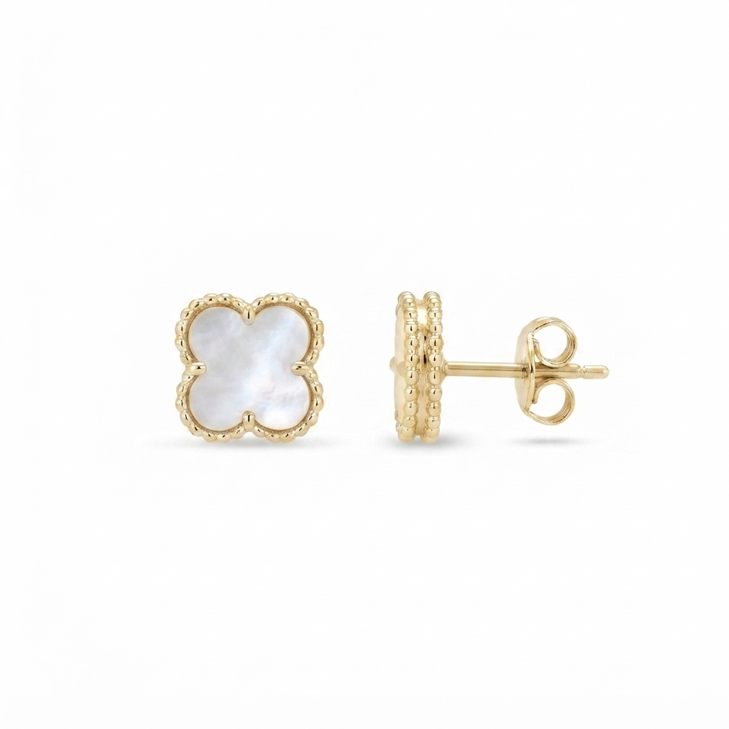 Aretes Van Cleef - Dorado / Perla Madre