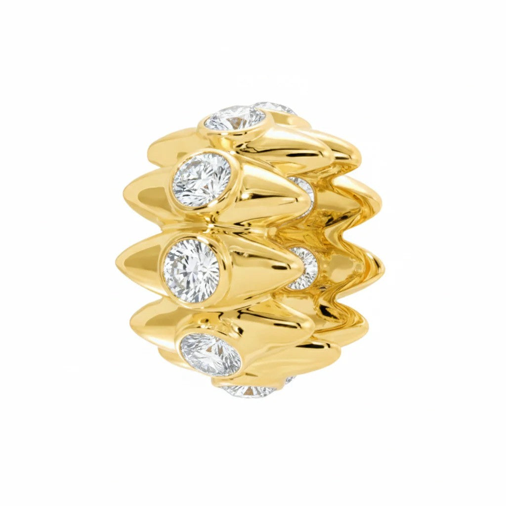 Dije Dorado Point Rolling - Zirconia