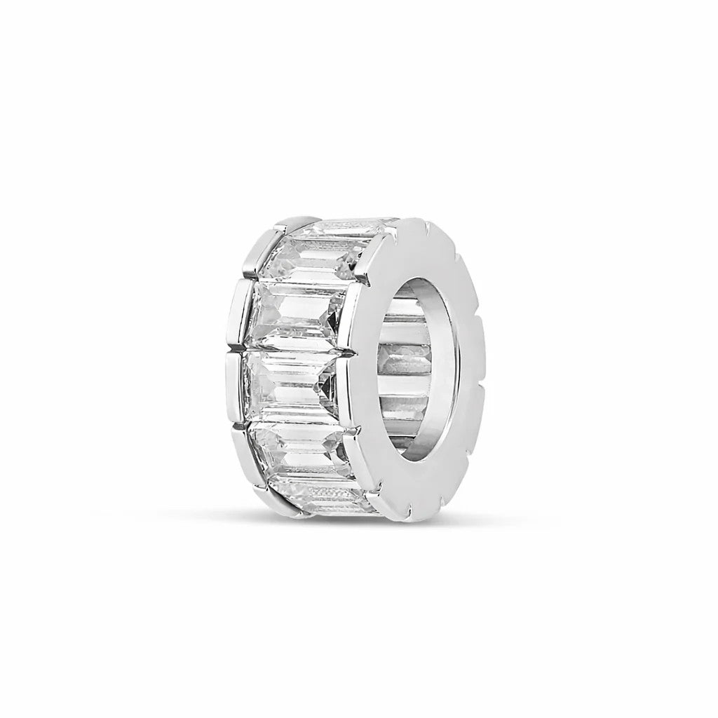 Dije Baguette Spacer - Plata