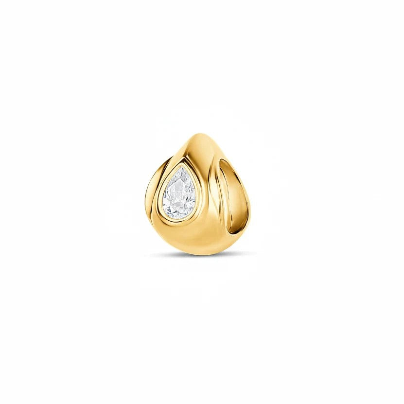 Dije Dorado Lumi Drop Spacer Doble Gota